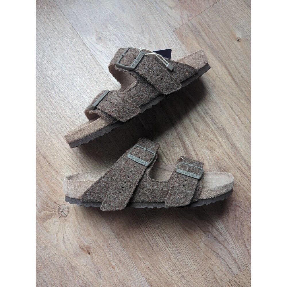 Rick Owens x Birkenstock Arizona Army Felt Sandals minimalist monotone